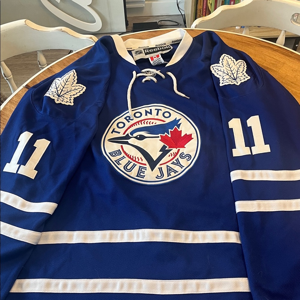 Reebok Blue and White Toronto Blue Jays Jersey